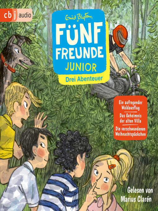 Titeldetails für Fünf Freunde JUNIOR--Drei Abenteuer--Ein aufregender Waldausflug. Das Geheimnis der alten Villa. Die verschwundenen Weihnachtspäckchen nach Enid Blyton - Verfügbar